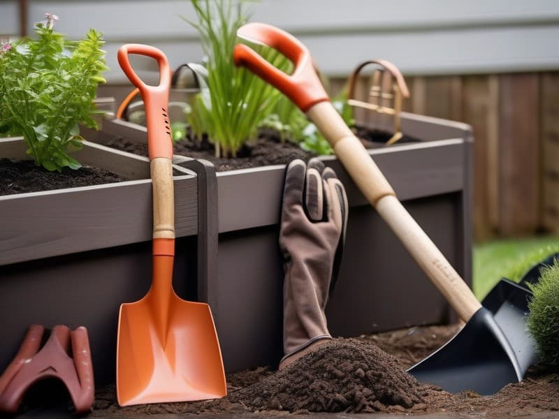 Modernes villa mit Garten